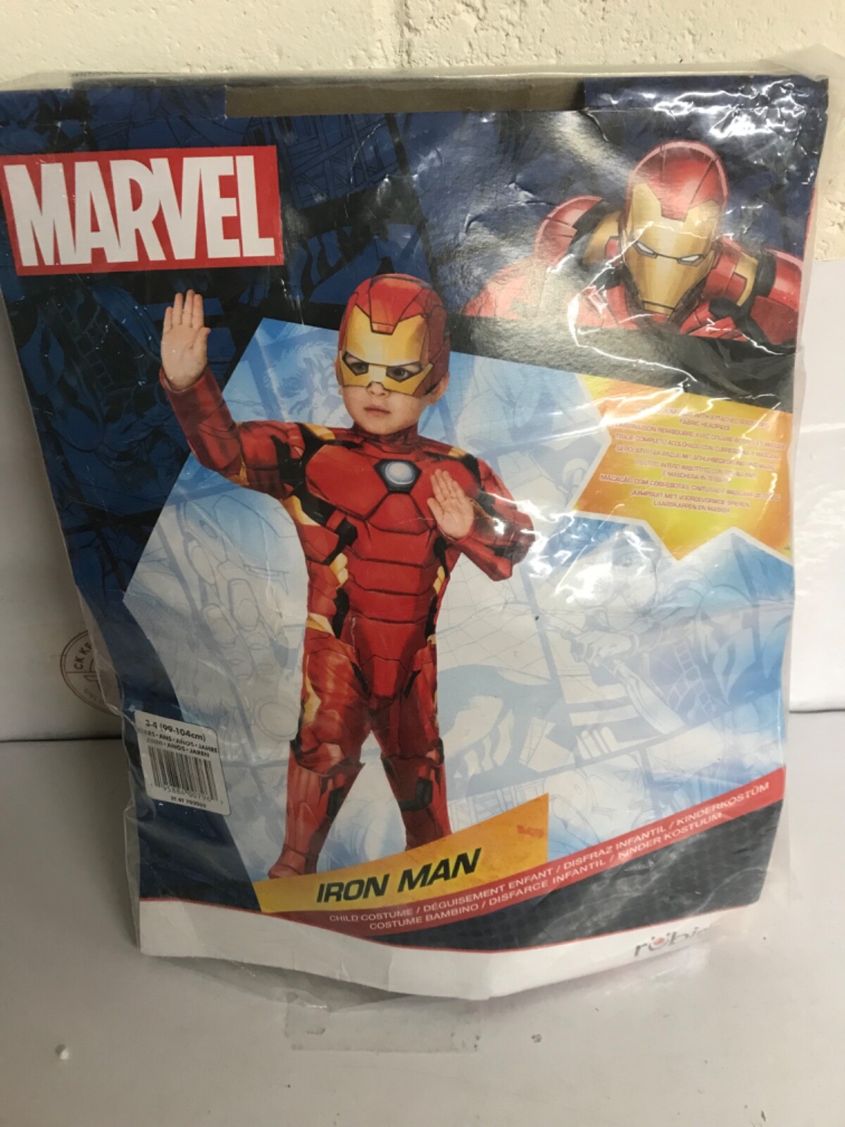 Rubies Marvel Iron Man Kids Fancy Dress Costume - 3-4 Years