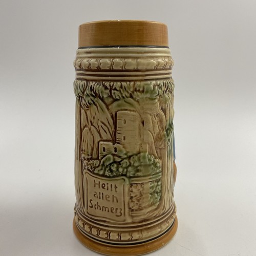 Vintage German-Style Beer Stein Mug Made in Japan Mid-Century Happy Couple Cup - Picture 3 of 10