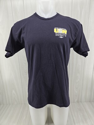 USW United Steelworkers Labor Union District 9 T Shirt Large Blue
