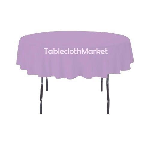 10 Pack 72" Inch round Polyester Tablecloth 24 COLOR Table Cover Wedding Banquet - Picture 7 of 38