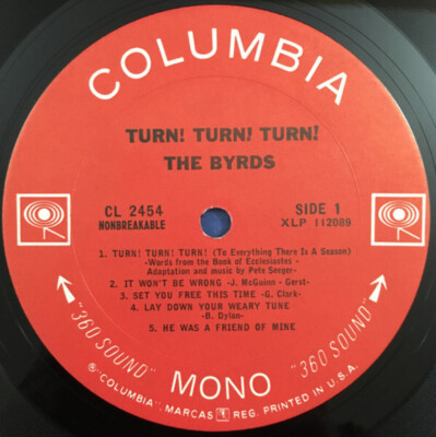 The Byrds - Turn! Turn! Turn! (LP, Album, Mono, Pit) | eBay