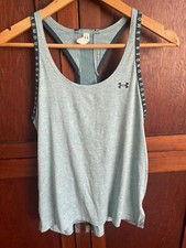 Under Armor Heat Gear UA Knockout Mesh Back Loose Tank Workout Women's XS