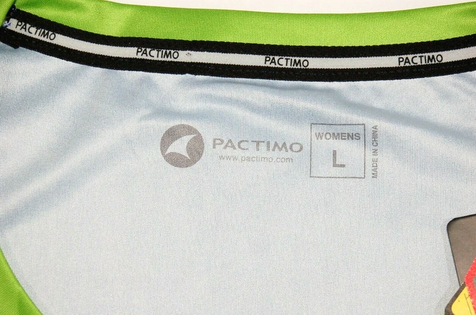 Pactimo Mujer Ciclismo Jersey Azul Talla L Manga Corta Slalom Nuevo Foto 3 de 4