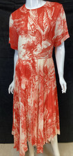 Jason Wu Collection Oceanscape Dress, Assymetrical Hem, Coral, Size 8