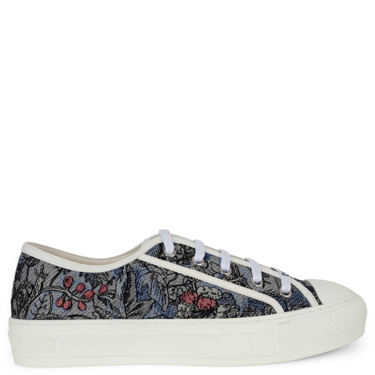 71733 auth CHRISTIAN DIOR grey JARDIN MAGIQUE WALK'N'DIOR Sneakers