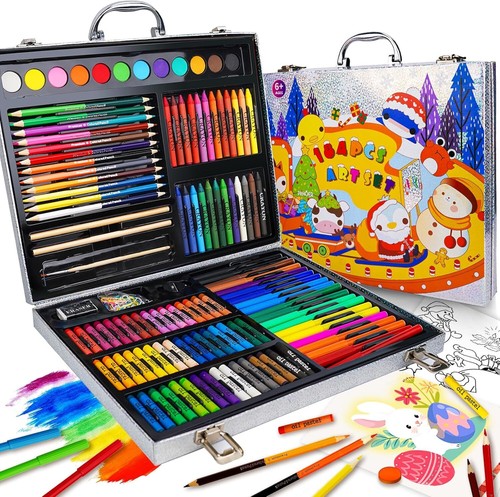 Art Supplies, 184-Piece Drawing Art Set, Easter Christmas Holiday Birthday
