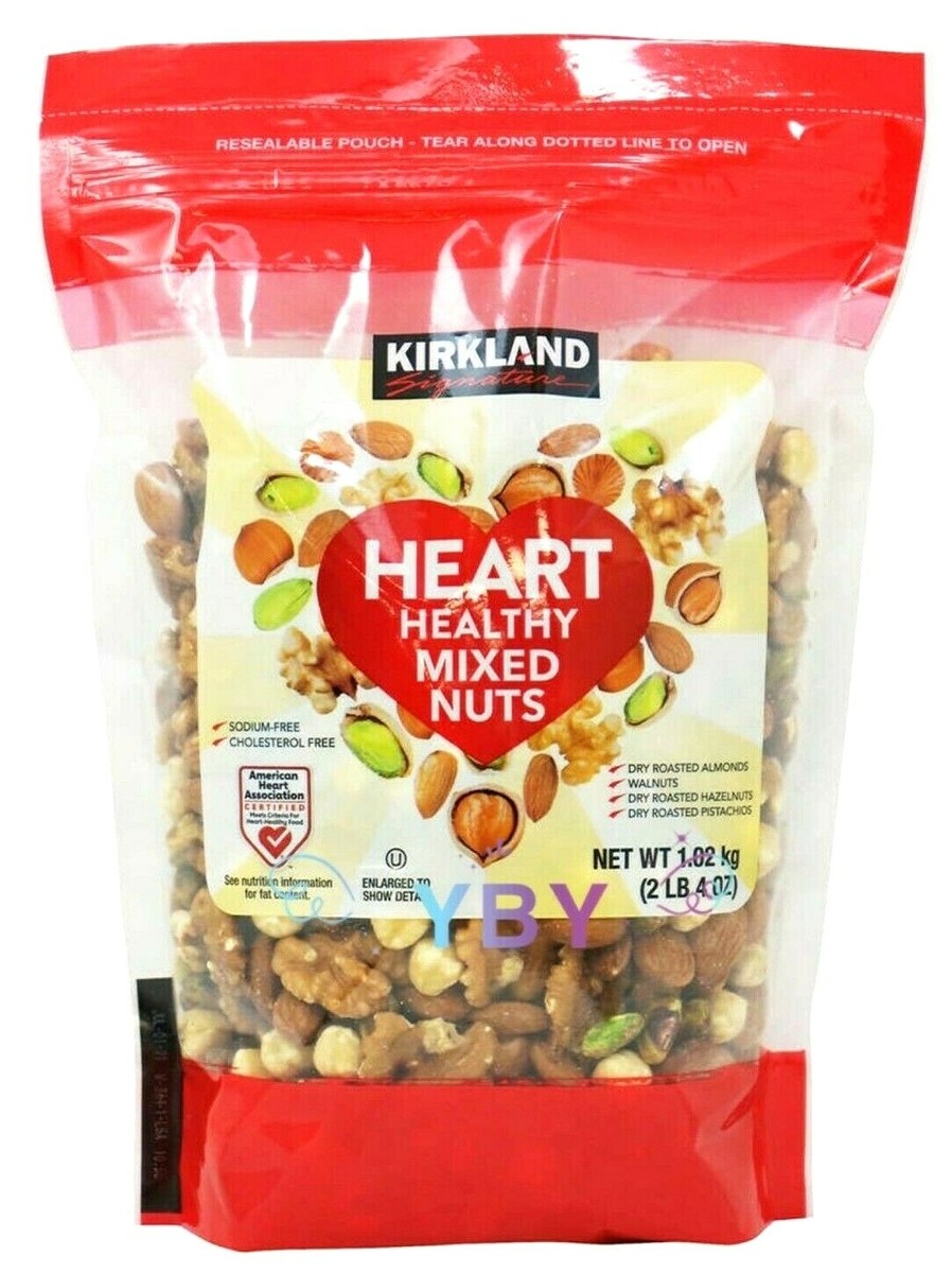 2 Packs Kirkland Signature Heart Healthy Mixed Nuts 36 oz Each