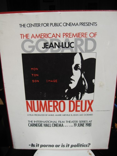 Jean-Luc Godard, American Premier, Numero Deux, Carnegie Hall Cinema, 1981 - Imagen 7 de 7