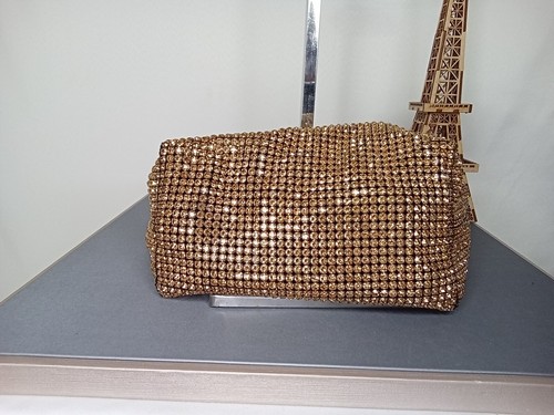BORSA IN PIETRA FRIZIONE ORIGINALE COLORE ORO - Foto 5 di 10
