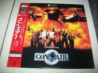 CON AIR DTS Laserdisc LD WIDESCREEN FORMAT EXCELLENT CONDITION VERY RARE JAPAN!