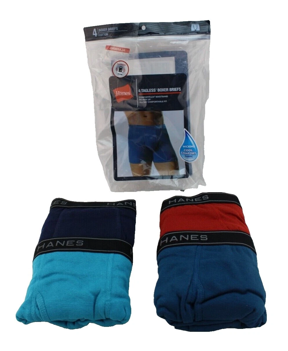 Hanes Boxer Brief Regular Size L Cotton Underwear for Men