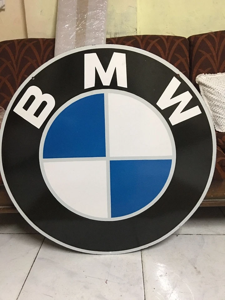 BMW Rare Porcelain Enamal Heavy Metal 30 inches Double Side - Image 2 of 4