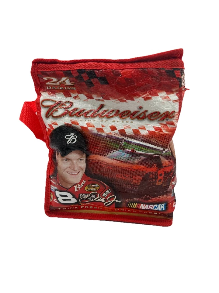 Lancheira vintage Dale Earnhardt Jr refrigerador 24 latas isoladas saco macio Nascar 2005 vermelha - Imagem 4 de 4