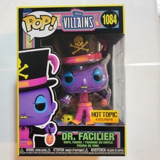 Villanos Disney Dr. Facilier Pop! Figura Vinilo #1084 Funko Hot Topic BlackLight