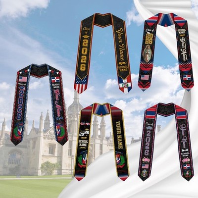 Personalized Dominicans Sash 2026, Dominican Republic Graduation Stole