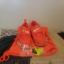 New Nike High Jump Elite Field Spikes Bright Crimson FZ9636-600 Men's Size 10