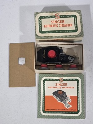 Vintage Singer Automatic Zigzagger # 160985 Manual Patterns Templates Zig Zag