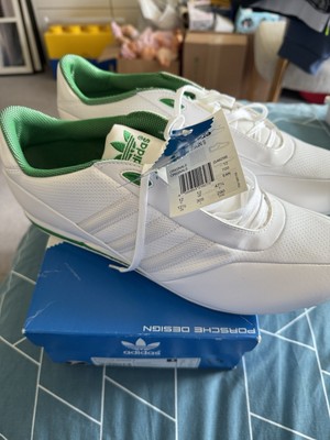 Pristine Adidas Porsche Design S Trainers White/Green With Tags