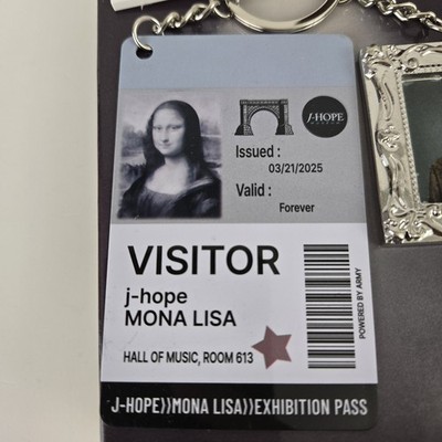 BTS j-hope Charm of Hope Mona Lisa NFC keychain album New in Open