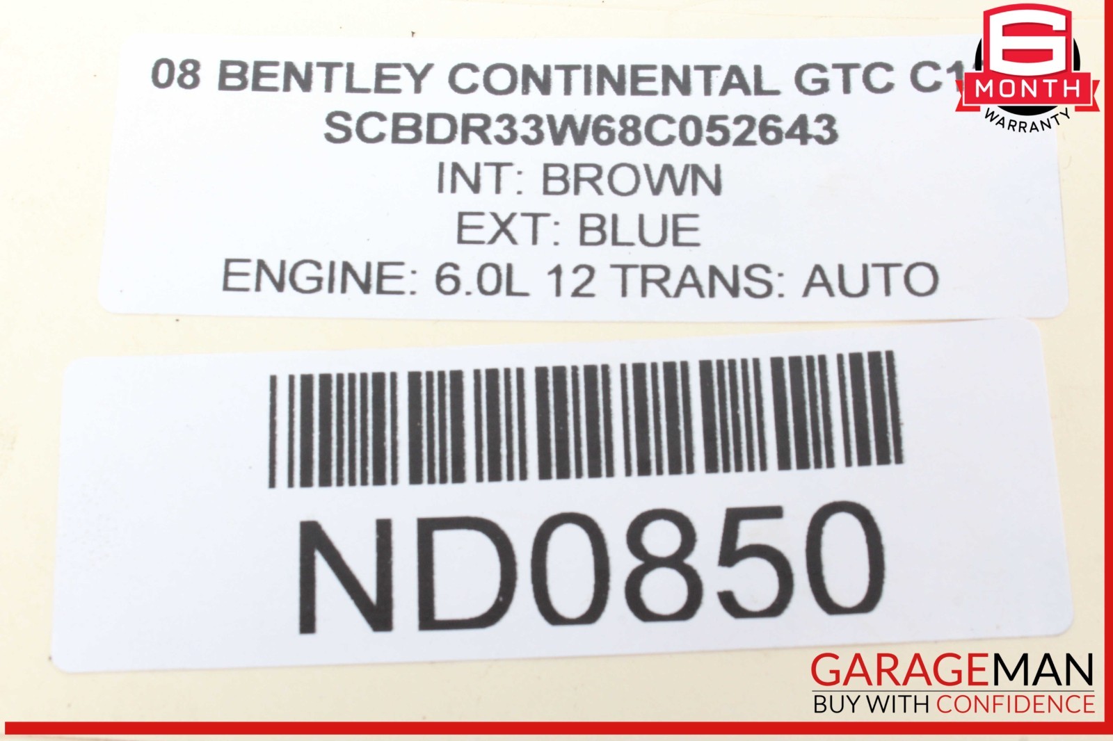 03-18 Bentley Continental GTC Rear Left & Right Side Brake Rotors Disc OEM