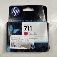 New Genuine HP 711 Magenta 29ml DesignJet Ink Cartridge CZ131A Exp 2022 Sealed 