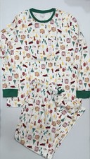LC Lauren Conrad Men  s Multicolor Long Sleeve Holiday Village Pajama Set XL