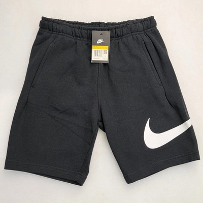 Nike Sportswear Club Graphic Swoosh Fleece Shorts Black BV2721-010 Mens Size S