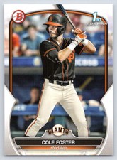 2023 Bowman Cole Foster #BD-128 San Francisco Giants