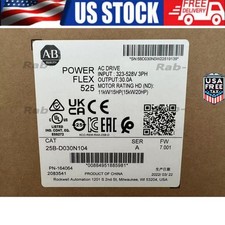 25B-D030N104 NEW Allen Bradley Powerflex 525 AC Drive 20HP Surplus US Free Tax