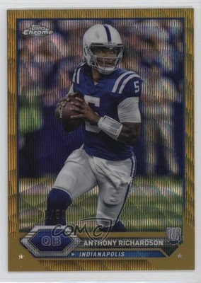 2023 Topps Composite Gold Wave Refractor /50 Anthony Richardson Rookie RC 10p1