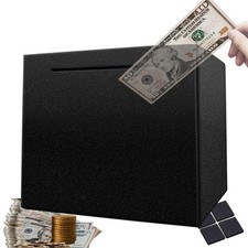 Piggy Bank Money Safe Box Bigger Savings Bank Stainless Steel Money Bank Cash...