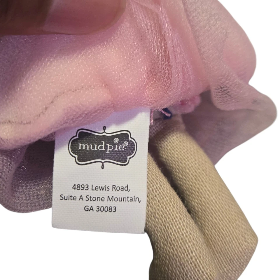 Mud Pie Mini Tooth Fairy Bunny Pocket Buddy Pink Tutu - Image 4 of 4