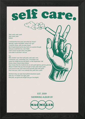 Mac Miller Gerahmtes Wandbild Poster Leinwanddruck Bild