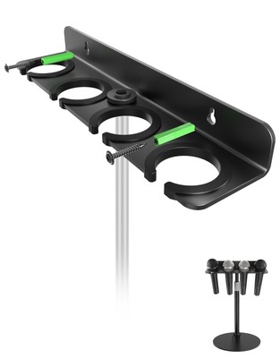 2025 Upgrade Multi Microphone Holder for Mic Stand Storage Organizer for Hand...