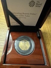 Gold 50p From The Royal Mint 2019 Peter Rabbit. Boxed With COA. Mint Condition
