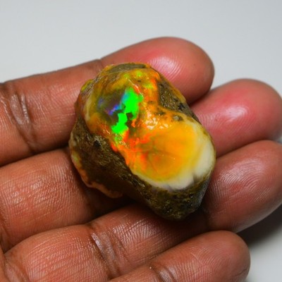 Großer Opal grob 127,15 Karat natürlicher äthiopischer Ölopal roh,...