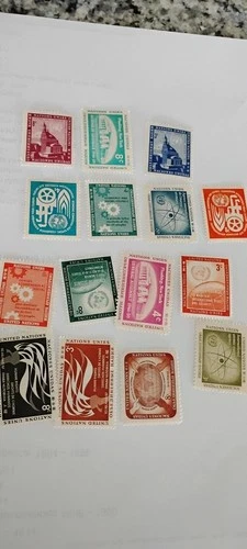 united nations stamps small collection MNH