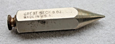 Vintage Great Neck 8oz Steel Plumb Bob 4" Made in USA