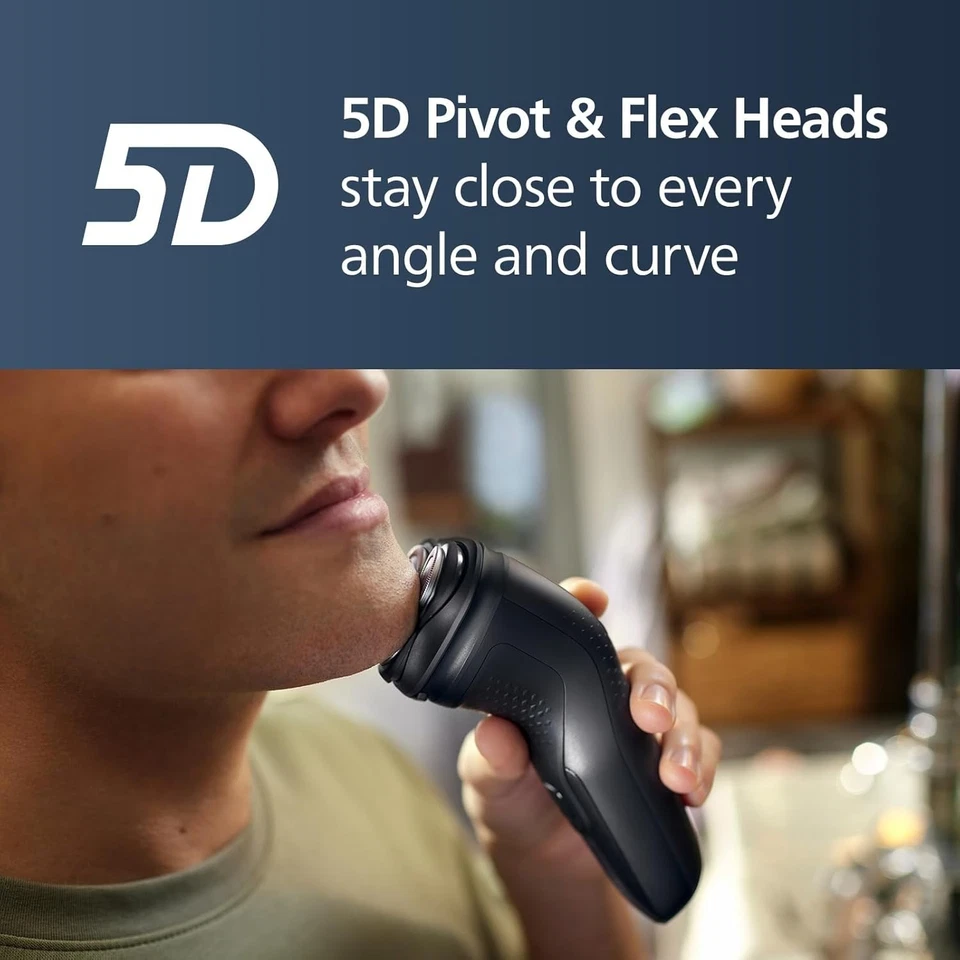 Philips Norelco Shaver 3900 Series Wet Dry Electric Razor S3341/92 Silver - Image 2 of 4