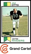 1973 Topps #461 Jim Otto - Oakland Raiders GRAND CARTEL