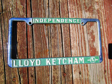 Ketcham Olds Raised Letters Dealer License Frame Metal Free Shipping