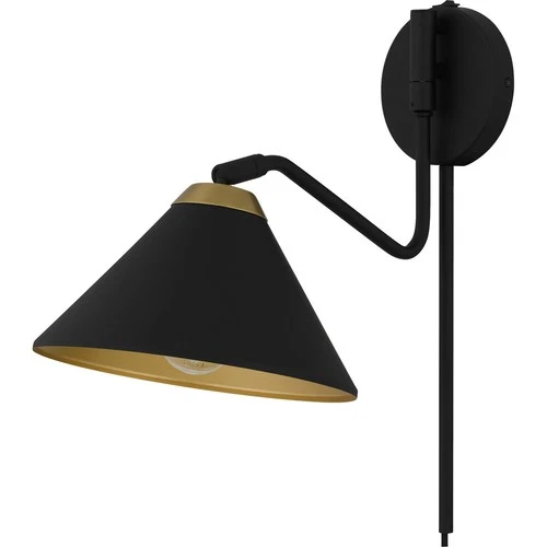 Matte Black  Wall Sconce from the Alscott Collection - Picture 2 of 7