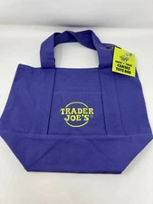 Trader Joes Limited Halloween Mini Canvas Tote Rare!! 🎃free Ship!