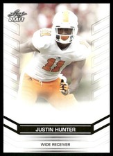 2013 Leaf Draft #35 Justin Hunter Rookie RC Tennessee football card. rookie card picture