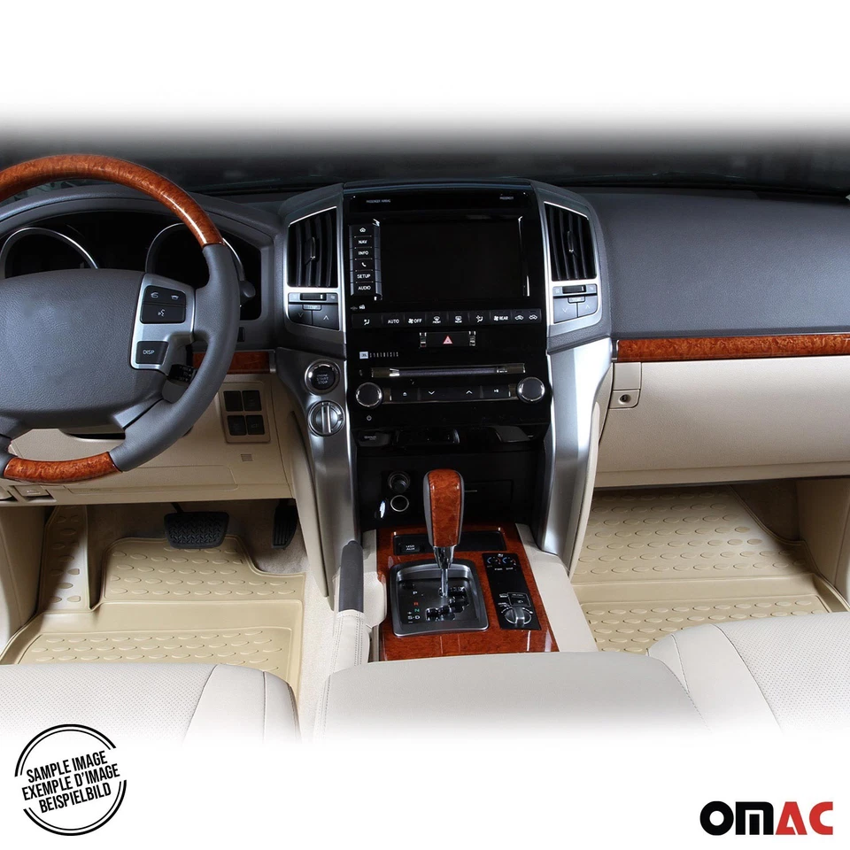 Tapetes forro OMAC para Volvo XC60 2010-2017 beige TPE para todo tipo de clima 4 piezas Foto 4 de 4