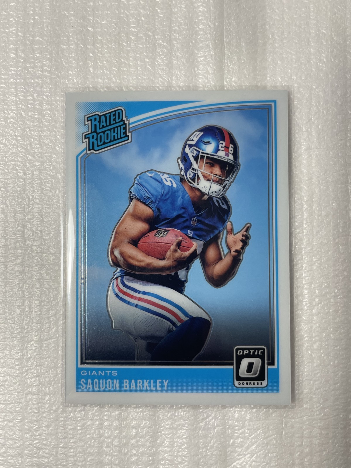 2018 Donruss Optic Rated Rookie Saquon Barkley  #156 (RC) Rookie - Giants Eagles
