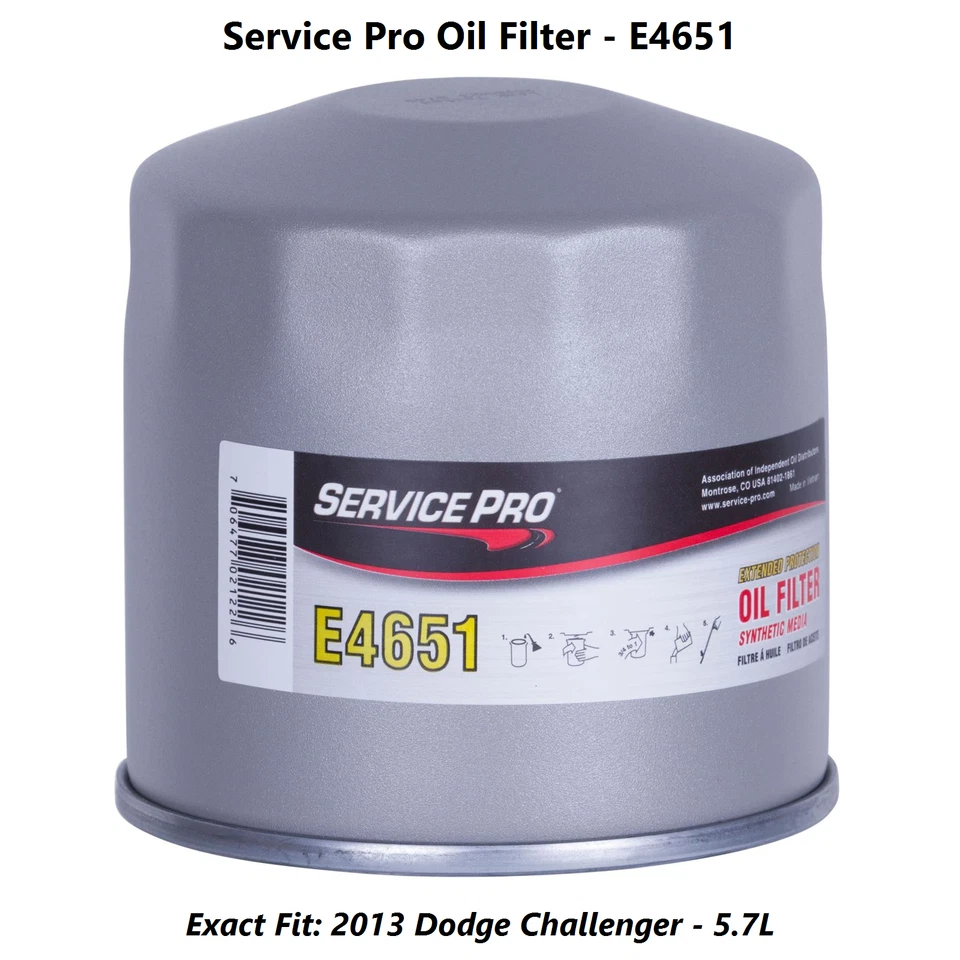 2013 Dodge Challenger 5.7L Complete Air, Oil & Cabin Filter Kit (5W-20) - Image 3 of 4