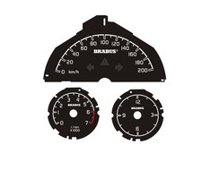 Tachoscheibe speedometer 200 km/h Passend für Smart 451  Passion Brabus Xclusive