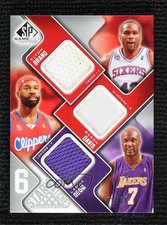 2009 SP Game Used 6 Star Swatches 71/99 Elton Brand Baron Davis Lamar Odom 0m0