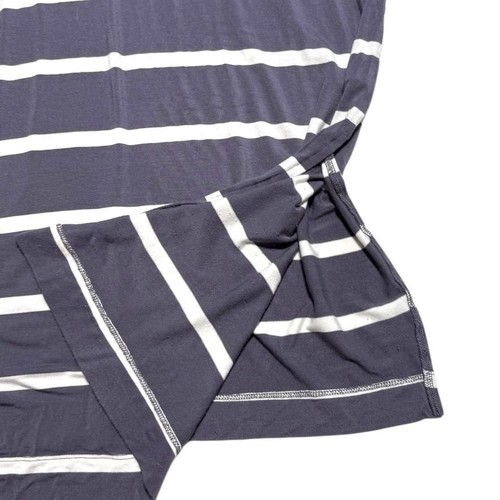 Chaser Brand T-Shirt Midi Striped Dress Blue/White Size Medium - Picture 5 of 7